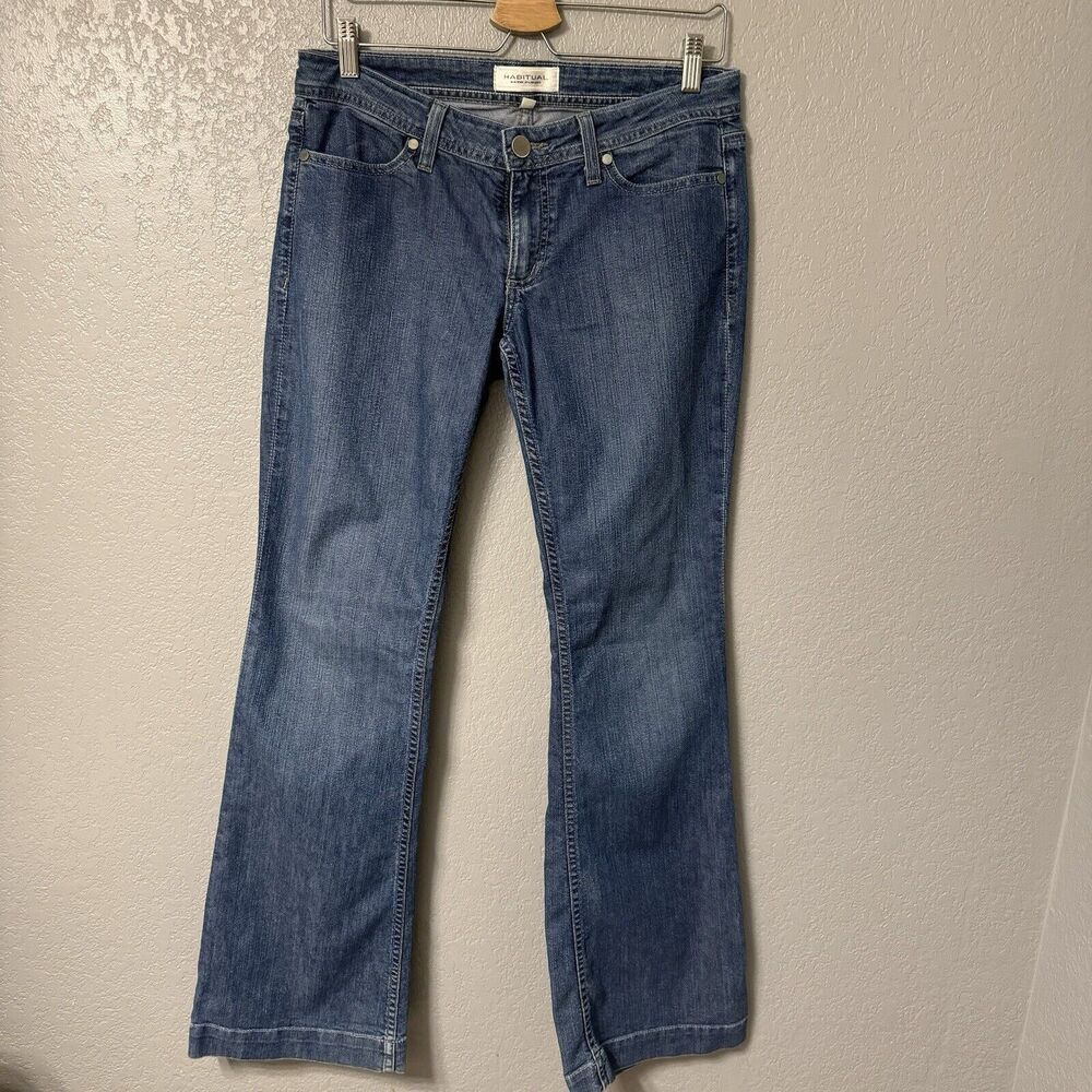 Vintage Habitual Y2K Jeans Women's Size 30 Denim Medium Wash Low Rise